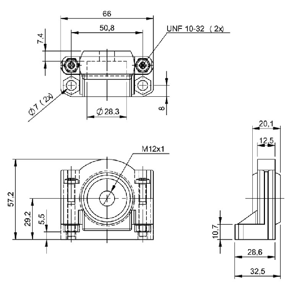 Bloc de serrage avec articulation sphérique pour capteurs M12  - BOS 12,0-KB-1 (BAM01KM)-Lire la description