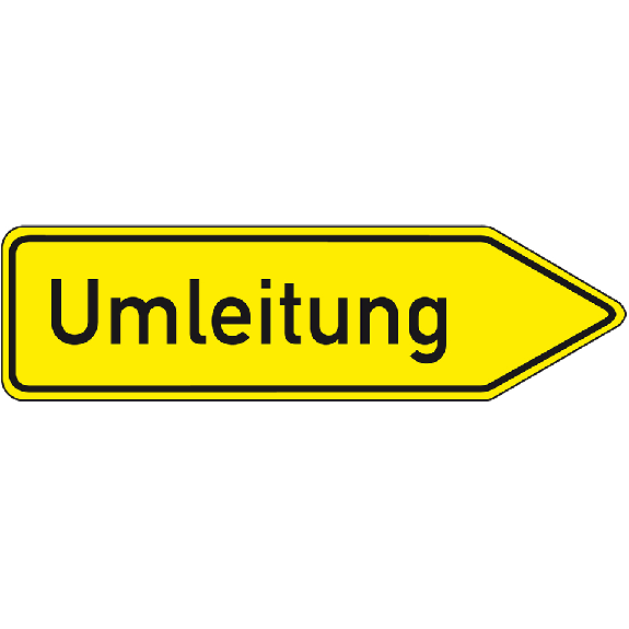 Verkehrszeichen Umleitungswegweiser rechtsweisend, Nr.454-20, Alu RA0, reflektierend, 1250x350mm, DIN 67520 Verkehrszeichen Umleitungswegweiser rechtsweisend, Nr.454-20, Alu RA0, reflektierend, 1250x350mm, DIN 67520-Beschreibung lesen