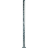 Rohrpfosten mit Bodenplatte zum Aufschrauben, Stahl, Ø 60mm, Länge 2500mm, 2mm