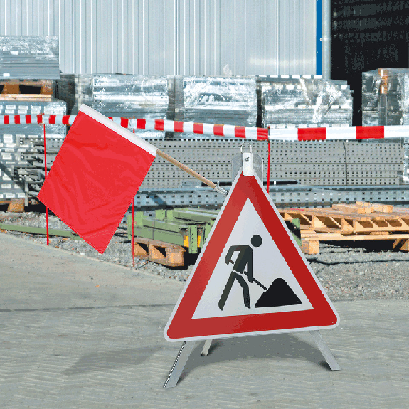 Verkehrszeichen Baustelle, Nr.123, Aluminium RA0, reflektierend, SL 900mm, DIN 67520 Verkehrszeichen Baustelle, Nr.123, Aluminium RA0, reflektierend, SL 900mm, DIN 67520-Beschreibung lesen