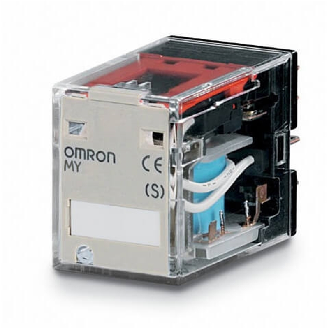 Relais 4PDT (jumelé) 5A-250VAC, Ind. méca., Led , Diode, 24DC - MY4ZN-D2 24DC(S)-Lire la description