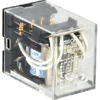 Relais C.I. 4PDT 5A-250VAC, 110-120AC - MY4-02 110/120AC-Lire la description