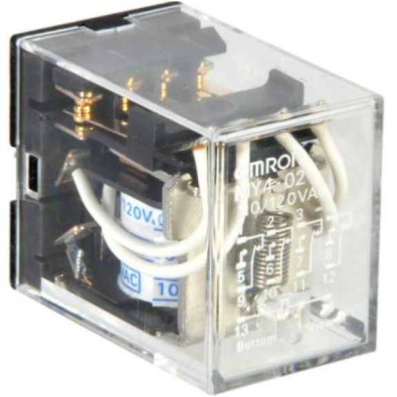 Relais C.I. 4PDT 5A-250VAC, 110-120AC - MY4-02 110/120AC Relais C.I. 4PDT 5A-250VAC, 110-120AC - MY4-02 110/120AC-Lire la description