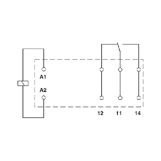 Relais de puissance miniature SPDT 16A, AgNi+Au, 24DC - REL-MR- 24DC/21HC AU-Lire la description