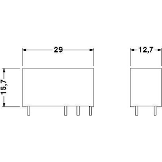 Relais de puissance miniature SPDT 16A, AgNi+Au, 24DC - REL-MR- 24DC/21HC AU-Lire la description