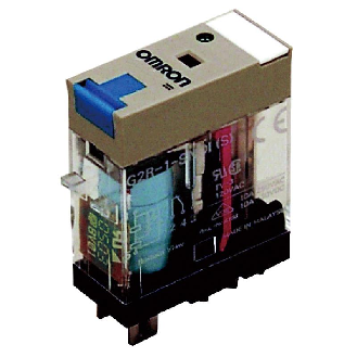 Relais SPDT 10A-250VAC, Ind. méca., Led, Diode, BT, 24DC - G2R-1-SNDI 24VDC (S)-Lire la description