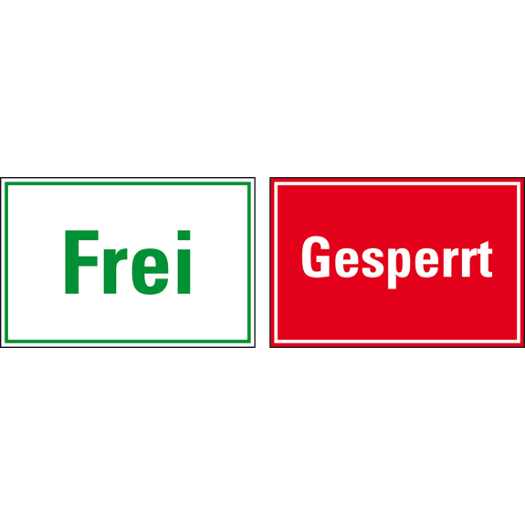 Doppelseitiges Magnetschild Frei-Gesperrt, Magnetfolie, 300x200mm Doppelseitiges Magnetschild Frei-Gesperrt, Magnetfolie, 300x200mm-Beschreibung lesen