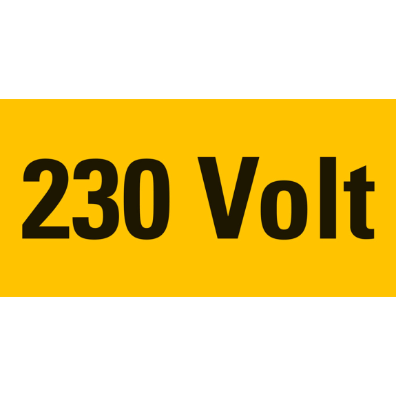 Warnschild 230 Volt, RoHS konform, Folie, selbstklebend, 37x74mm Warnschild 230 Volt, RoHS konform, Folie, selbstklebend, 37x74mm-Beschreibung lesen