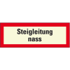 PERMALIGHT plus langnachleuchtend Feuerwehrschild Steigleitung nass, Folie, selbstklebend, 210x74mm, DIN 4066