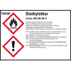 GHS-Etikett Diethylether, GefStoffV/GHS/CLP, Folie, 105x148mm, 4/Bogen GHS-Etikett Diethylether, GefStoffV/GHS/CLP, Folie, 105x148mm, 4/Bogen