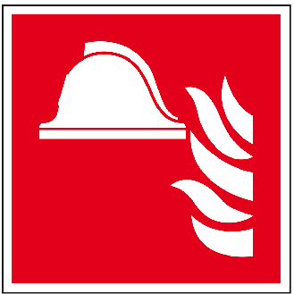 Brandschutzschild Brandbekämpfung, Folie, selbstklebend, 200x200mm, ASR A1.3, DIN EN ISO 7010 F004-Beschreibung lesen