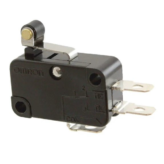 Microrupteur Levier court SPDT 15A 250VAC/0,6A-125VDC rupt. brusque - V-155-1A5 Microrupteur Levier court SPDT 15A 250VAC/0,6A-125VDC rupt. brusque - V-155-1A5-Lire la description