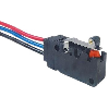 Microrupteur Levier court à galet SPDT 5A-250VAC, fils 300 mm - D2VW-5L2A-1M