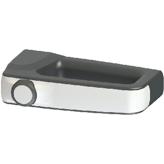 Poignée de securité blanche LED RVB, bouton à impulsion 1NO blanc LED - AN T1B001AZ-PH10-Lire la description