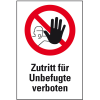 Verbots-Kombischild Zutritt für Unbefugte verboten, ASR/DIN, Folie, 300x200mm Verbots-Kombischild Zutritt für Unbefugte verboten, ASR/DIN, Folie, 300x200mm