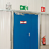 PERMALIGHT power langnachleuchtend Feuerwehrschild Brandschutztür verkeilen..., Aluminium, 74x210mm, DIN 4066 PERMALIGHT power langnachleuchtend Feuerwehrschild Brandschutztür verkeilen..., Aluminium, 74x210mm, DIN 4066