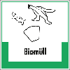 Abfallkennzeichen Biomüll, mit Symbol und Text, Kunststoff, 200x200mm Abfallkennzeichen Biomüll, mit Symbol und Text, Kunststoff, 200x200mm