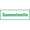 Abfallkennzeichen Sammelstelle, Kunststoff, 297x105mm Abfallkennzeichen Sammelstelle, Kunststoff, 297x105mm
