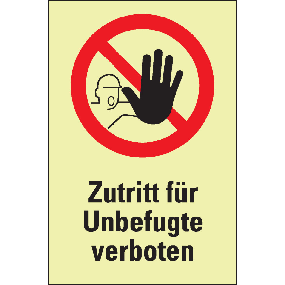PERMALIGHT power langnachleuchtend Verbots-Kombischild Zutritt..., ASR/DIN, Folie, 200x300mm PERMALIGHT power langnachleuchtend Verbots-Kombischild Zutritt..., ASR/DIN, Folie, 200x300mm-Beschreibung lesen