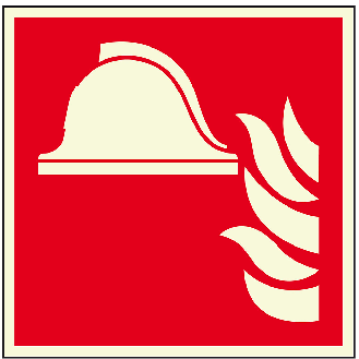 PERMALIGHT power langnachleuchtend Brandschutzzeichen Brandbekämpfung, ASR/ISO, Kunststoff, 200x200mm-Beschreibung lesen