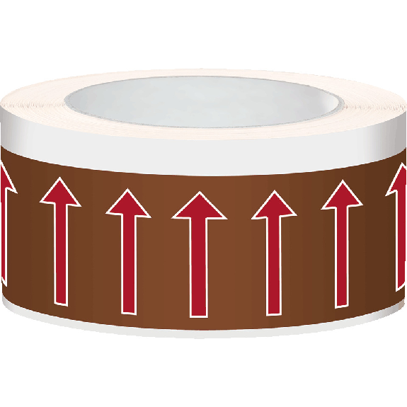 Fließrichtungspfeile, braun/rot, Polyesterfolie, 50mm, 33m/Rolle Fließrichtungspfeile, braun/rot, Polyesterfolie, 50mm, 33m/Rolle-Beschreibung lesen