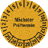 Prüfplakette Nächster Prüftermin 25-30,gelb,Primärfaser-Graspapier,Ø 30mm,18/BOG Prüfplakette Nächster Prüftermin 25-30,gelb,Primärfaser-Graspapier,Ø 30mm,18/BOG