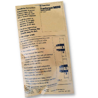 FENNER DRIVES -  Référence TTQM1526 - Moyeu expansible Trantorque Mini avec diamètre intérieur de 15 mm-Lire la description
