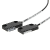 Fibre opt. barrage, plast., tête ruban 11mm, R1mm, 2m - E32-T16JR 2M