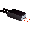 Fibre opt. directe, plast., tête plast., 2m - LL3-DR09