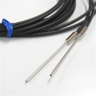Fibre opt. barrage, tête M4 tube 40xØ1.2mm flexible, 2m - E32-TC200B4-Lire la description