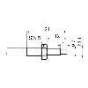 Fibre opt. directe, verre, tête M4x12mm Pmax=60mm, 0,5m - FUE 050B1002 Fibre opt. directe, verre, tête M4x12mm Pmax=60mm, 0,5m - FUE 050B1002