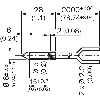 Fibre opt. directe, plast. 2xØ1,0mm, tête pour contrôle de niveau - LL3-DF02-S01