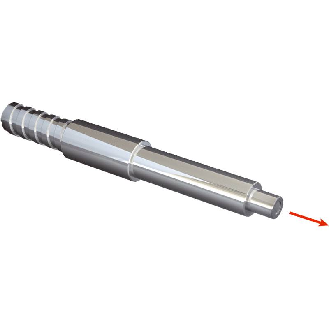 Fibre opt. barrage, verre, tête M4, lg 5m, 40..+210°C - LL3-TW015000-Lire la description