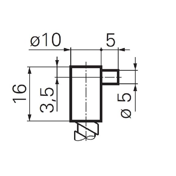Fibre opt. directe, verre, tête 10x16mm Pmax=115mm, 0,5m - FUE 050A4003 Fibre opt. directe, verre, tête 10x16mm Pmax=115mm, 0,5m - FUE 050A4003-Lire la description