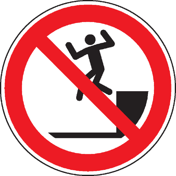 Verbotsschild Herunterspringen verboten, ISO, Kunststoff, Ø 300mm Verbotsschild Herunterspringen verboten, ISO, Kunststoff, Ø 300mm-Beschreibung lesen