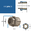 Référence 6202880UP - Moyeu expansible Trantorque GT avec diamètre intérieur de 48 mm