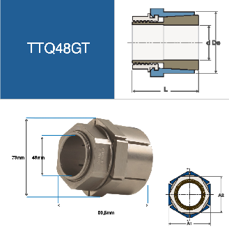 Codice 6202880UP - Mozzo espandibile Trantorque GT con diametro interno di 48 mm-Leggi tutto