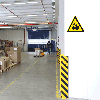 Warnschild Warnung vor Flurförderzeugen, Folie, selbstklebend, SL 300mm, ASR A1.3, DIN EN ISO 7010 W014 Warnschild Warnung vor Flurförderzeugen, Folie, selbstklebend, SL 300mm, ASR A1.3, DIN EN ISO 7010 W014
