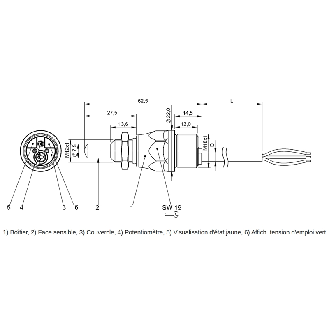 Capteur de niveau capacitif au contact M12 PNP/NPN PEEK / Câble 2m - BCS S44KK01-GPCFAG-EP02 (BCS010L)-Lire la description