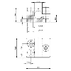Bloc de serrage pour détecteur Ø6,5mm, Aluminium, 16x12x20mm - BES 06,5-KB-7 (BAM009F)