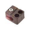 Bloc de serrage pour détecteur Ø6,5mm, Aluminium, 16x12x20mm - BES 06,5-KB-7 (BAM009F)