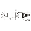 Capteur de niveau Push Pull IO-Link, G 1/2 A hyg., M12 4P - PL20H-11133.111012.A03021010030