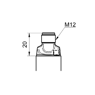 Capteur de niveau Push Pull IO-Link, G 1/2 A hyg., M12 4P - PL20H-11133.111012.A03021010030-Lire la description