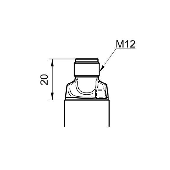 Capteur de niveau Push Pull IO-Link, G 1/2 A hyg., M12 4P - PL20H-11133.111012.A03021010030-Lire la description