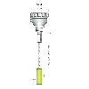 Sonde de niveau capacitive câble 1000mm, 1RT, 1 1/2 Gaz, 24Vac - SC-F1000 24Vdc"