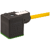 Connect. EV Forme A 18mm 24V LED+ATP; PUR 3x0,75 Jaune Cpc 7.5m - 7000-18021-0360750
