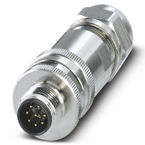 M12A Mâle Droit 8p; Bornes à vis max. 0.5mm², Pg9 Ø6-8mm; Blindé - SACC-M12MS-8CON-PG 9-SH-Lire la description