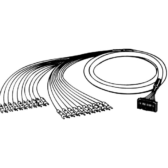 Câble 2 m avec connecteur MIL 20 pts - XW2Z-200F Câble 2 m avec connecteur MIL 20 pts - XW2Z-200F-Lire la description