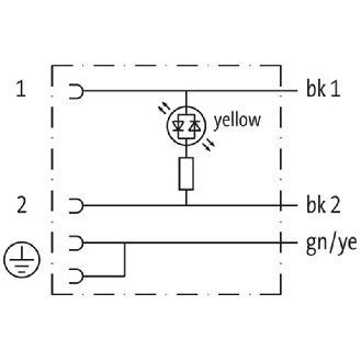 Connect. EV Forme A 18mm 24V LED; PUR 3x0,75 Noir Cpc 3m - 7000-18001-6360300-Lire la description