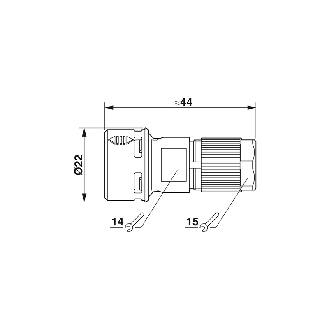 M12A Mâle Droit 5p; Bornes à sertir, Ø4,5-7,5mm, Blindé - SACC-PO12MS-5CT-CM SH-Lire la description